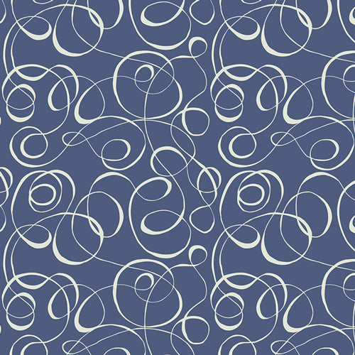 Print - Delineament Indigo - 0.5yd