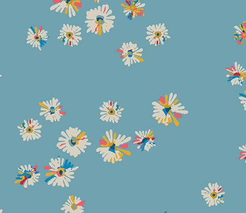 Print - Hazy Daises Sky - 0.5yd
