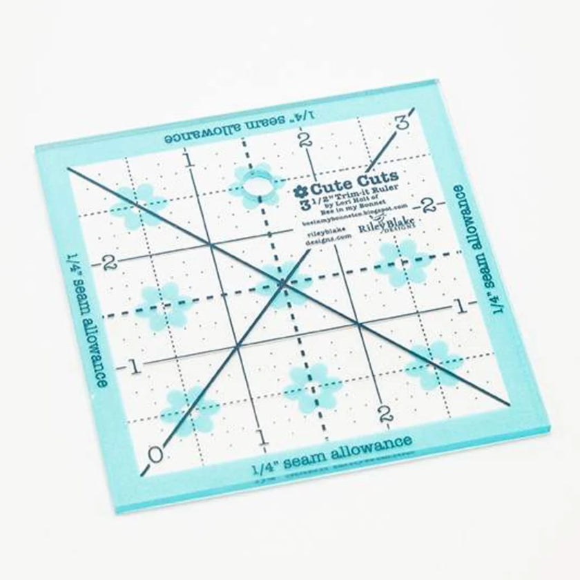 Cute Cuts - Blue Trim It Square Ruler