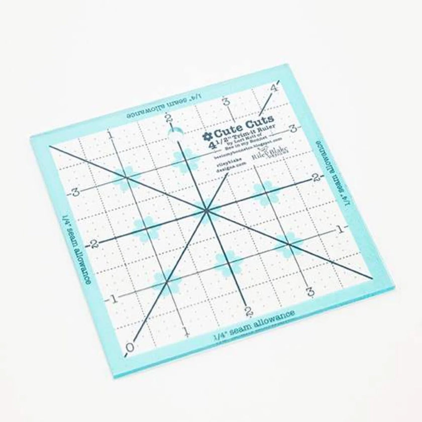 Cute Cuts - Blue Trim It Square Ruler