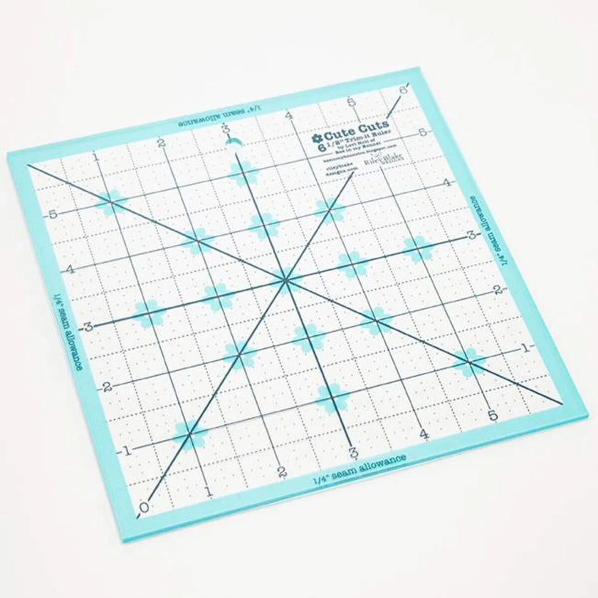 Cute Cuts - Blue Trim It Square Ruler