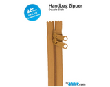 Zippers - Golden Brown