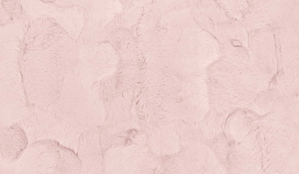 Hide Luxe Cuddle - Rosewater - 0.5yd