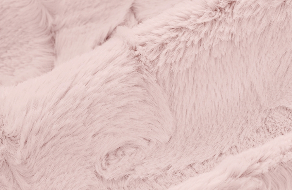 Hide Luxe Cuddle - Rosewater - 0.5yd