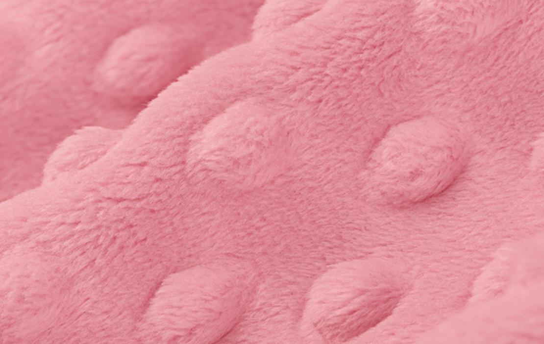 Dimple Cuddle - Bubble Gum - 0.5yd