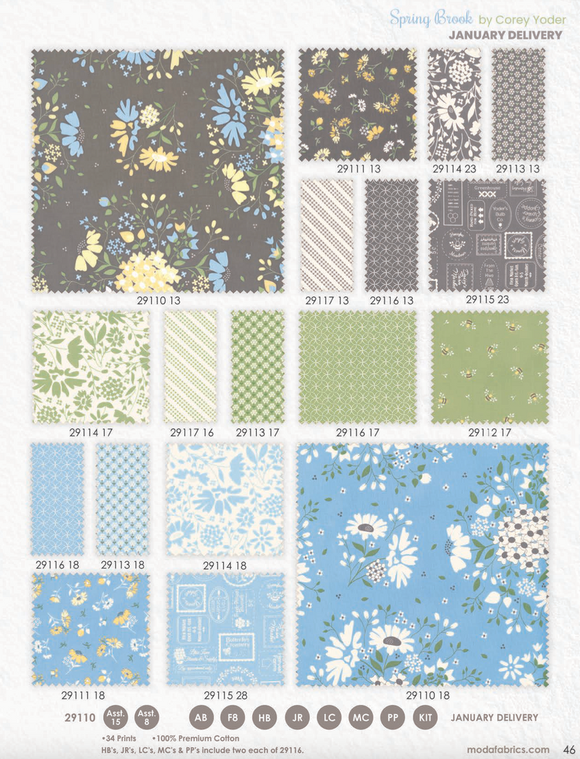 Fat Quarter Bundle - Spring Brook