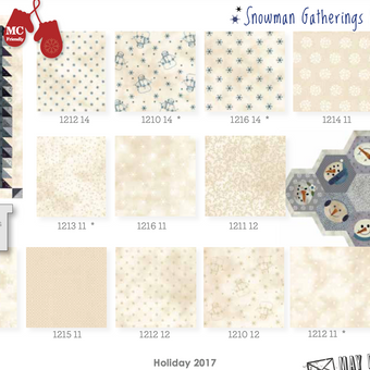 Fat Quarter Bundle - Snowman Gathering