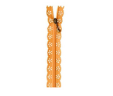 Lace Zipper 14" - Apricot