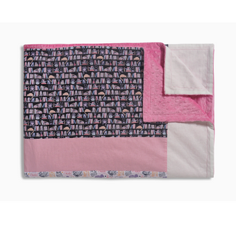 Made-To-Order Blanket - Pink Book Worm