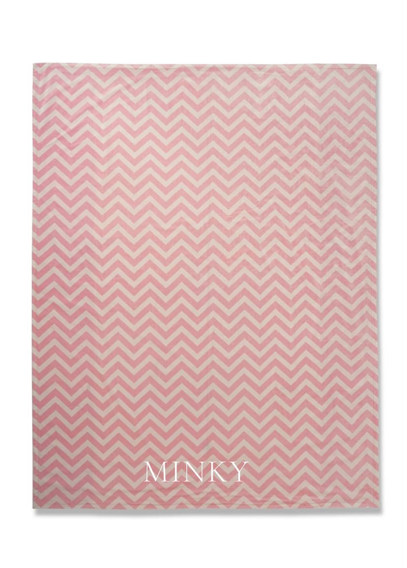 Blanket - Pink Chevron