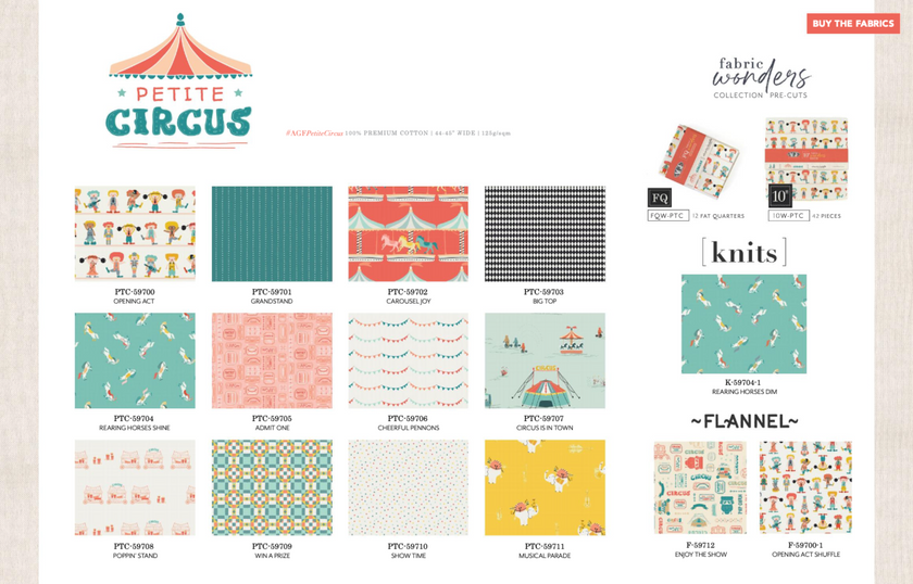 Fat Quarter Bundle - Petite Circus