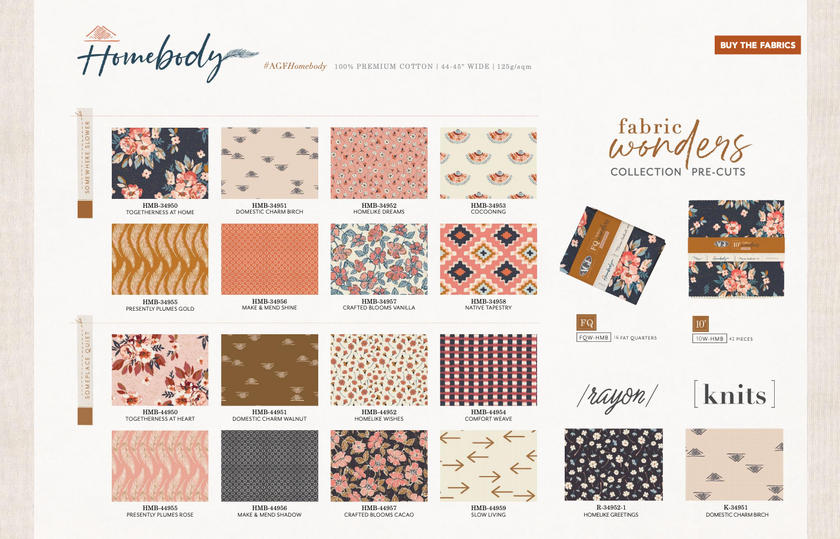 Fat Quarter Bundle - Homebody