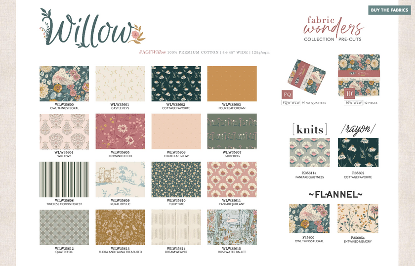 Fat Quarter Bundle - Willow