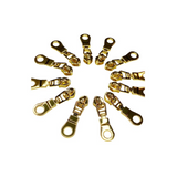 Gold Donut Zipper Pulls
