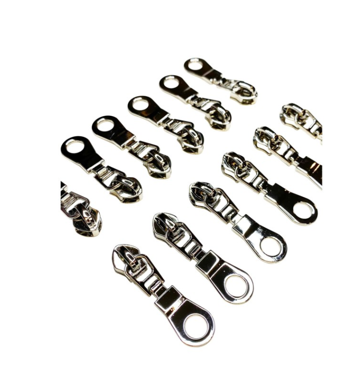 Nickel Donut Zipper Pulls