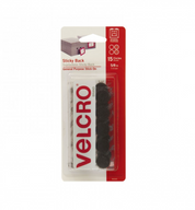 VELCRO® Sticky Back Coins Black