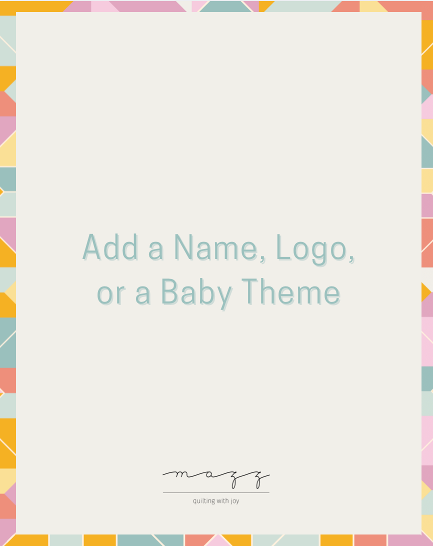 Would you like to add a name, logo, or theme?