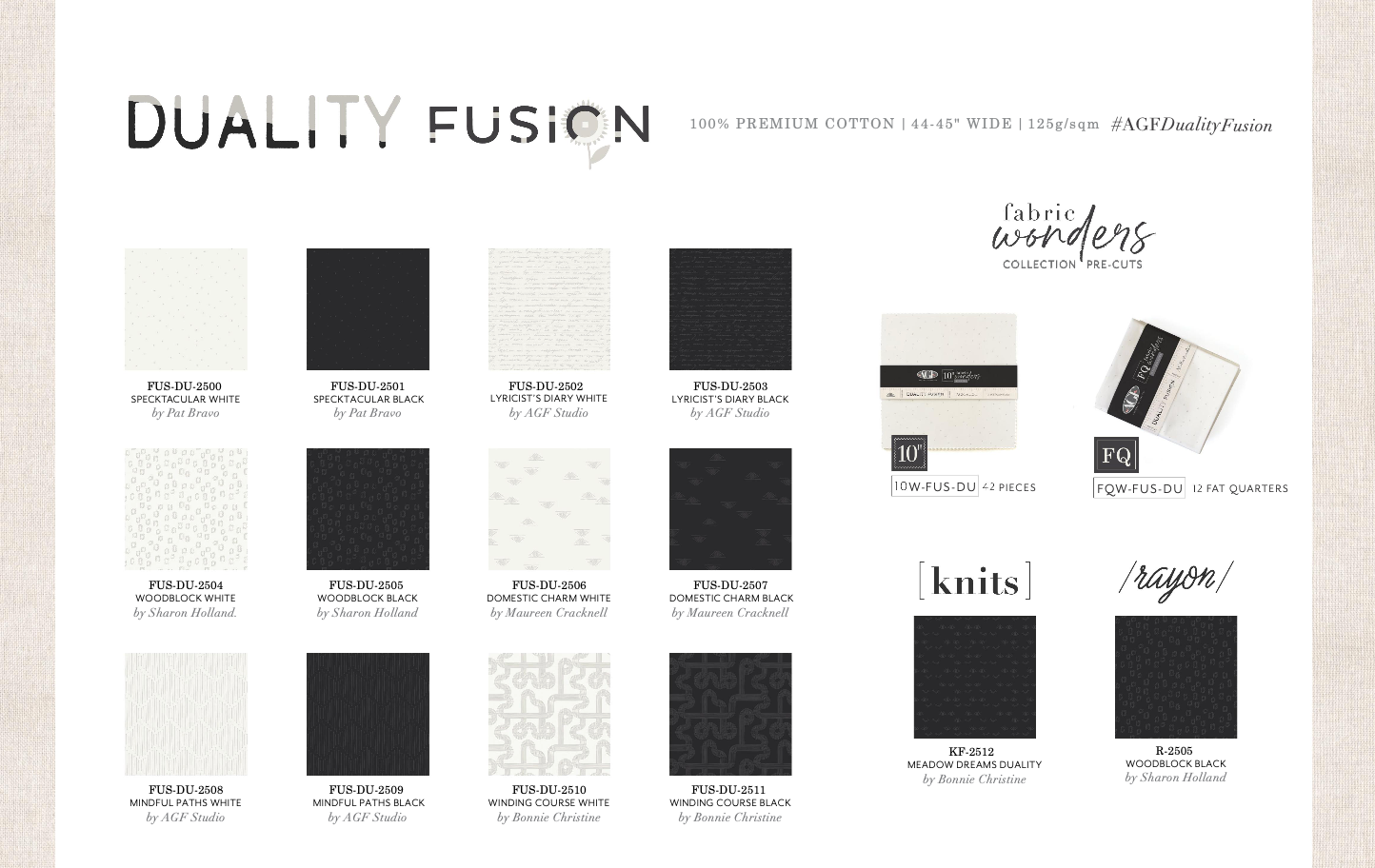 Fat Quarter Bundle - Fusion Duality