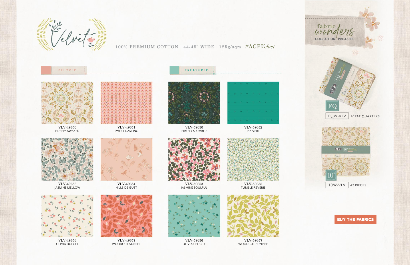 Fat Quarter Bundle - Velvet