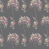 Voile - Tree Fleur Sombre - 0.5yd