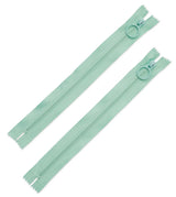 8" Mint Zipper With Hoop Pull