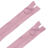 20" Pink Zipper with Hoop Pull