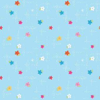 Print - Simply Happy Print 7 - 0.5yd