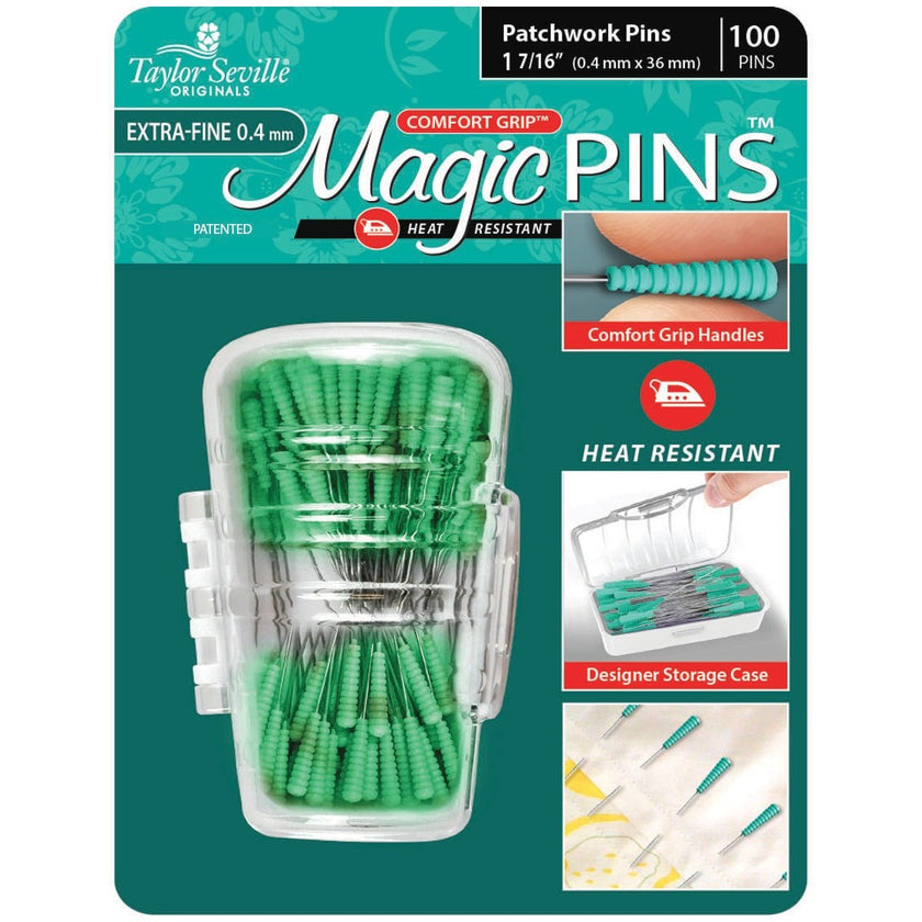 Comfort Grip Magic - Extra Fine Patchwork Pins